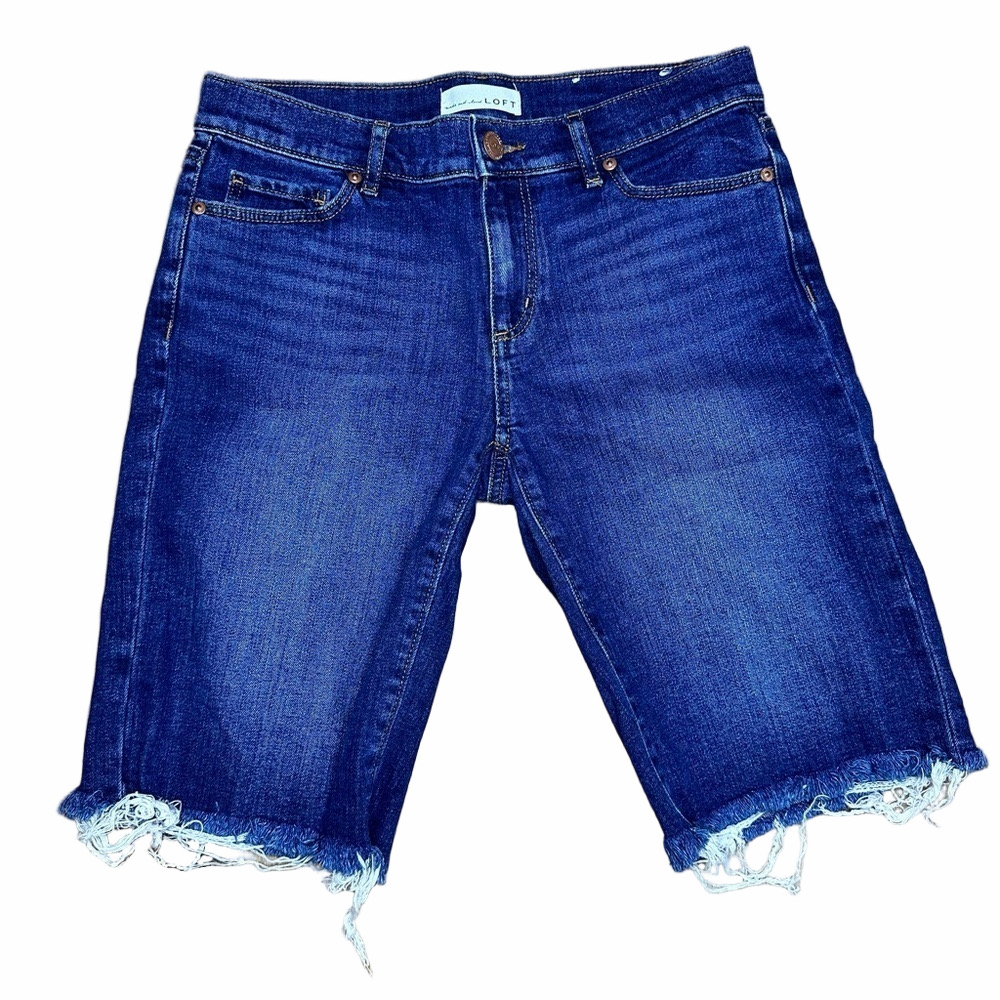 Loft Bermuda Jean Shorts Size 2